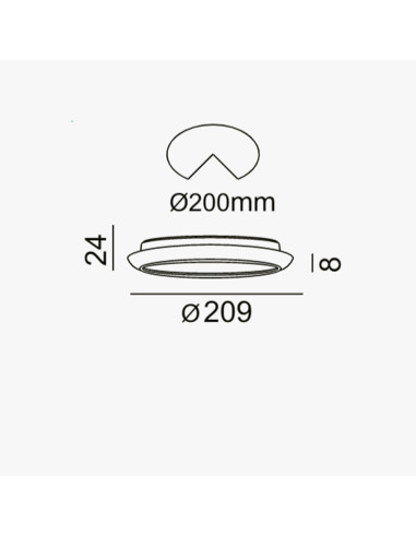 Downlight 23W 4000K LC1483r
