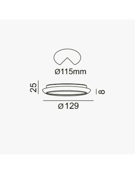 Downlight cromado 11W 4000K LC1484r