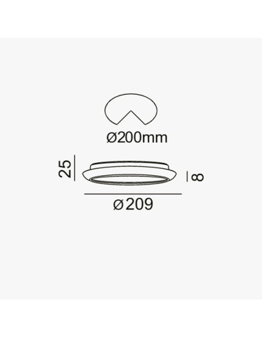 Downlight cromado 23W 4000K LC1484r