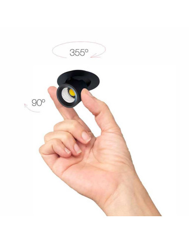 Foco 4W Negro Nano Oxo-R 45º