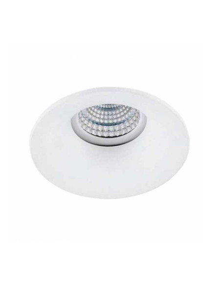 Aro fijo redondo blanco mate Ø90mm nc1825