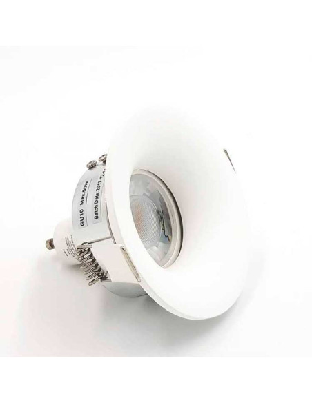 Aro fijo redondo blanco mate Ø90mm nc1825