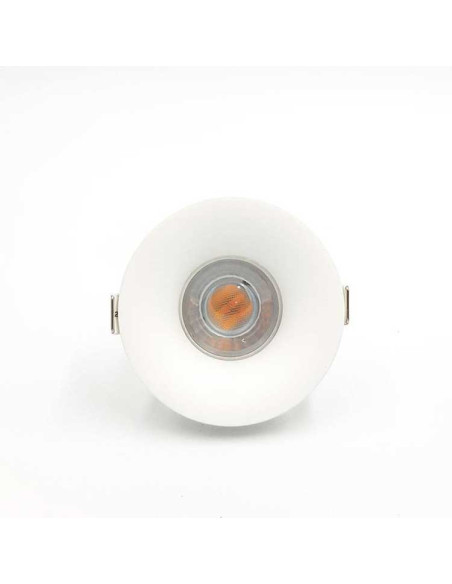 Aro fijo redondo blanco mate Ø90mm nc1825
