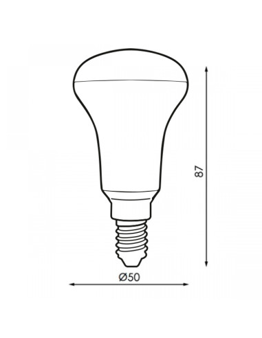 Bombilla E14 R50 reflectora 6W