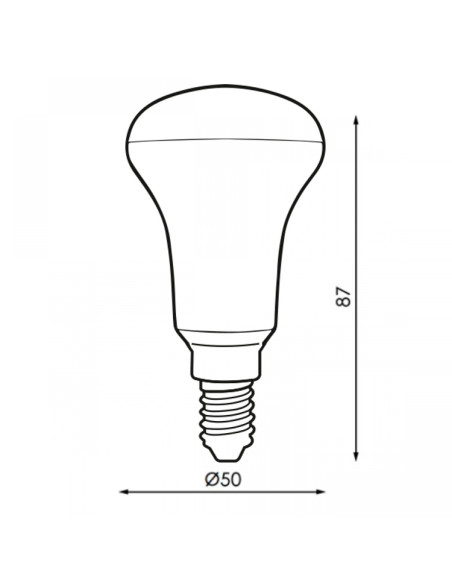 Bombilla E14 R50 reflectora 6W