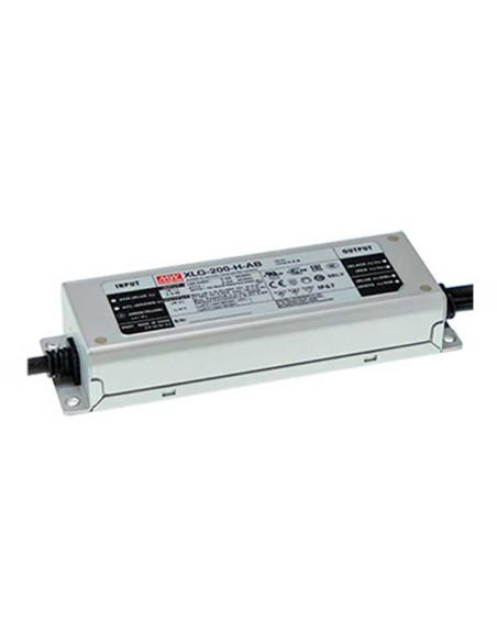 Fuente de Alimentación exterior IP67 200W 24V Mean Well