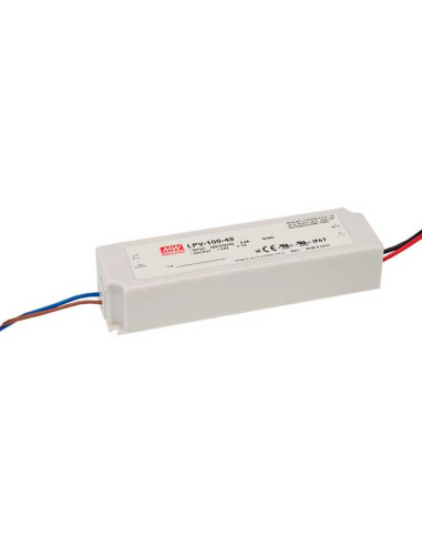 Fuente Switching Mean Well 12V 8.5A 102W, 90-264VAC Exterior IP67