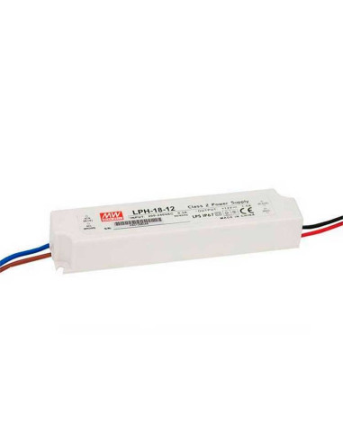 Fuente Switching Mean Well 12V 1.5A 18W, 180-264VAC Exterior IP67