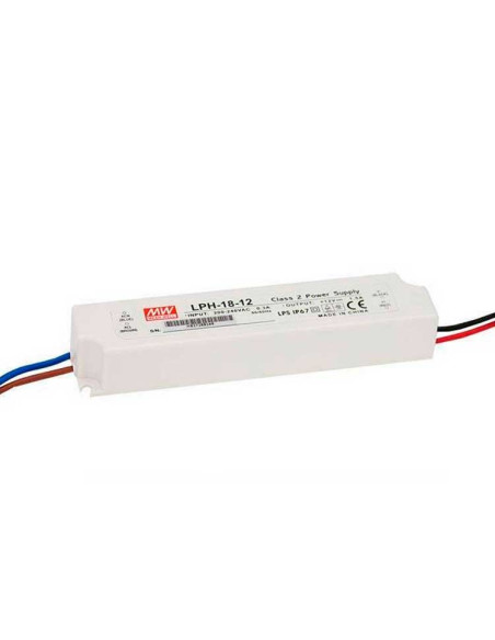 Fuente Switching Mean Well 24V 0.75A 18W 180-264VAC Exterior IP67