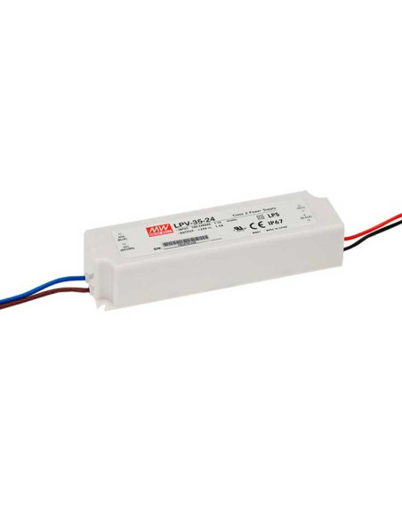 Fuente Switching Mean Well 12V 3A 36W, 90-264VAC Exterior IP67