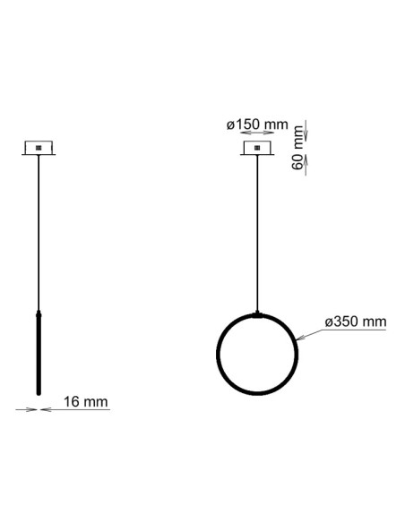 Colgante Ring 57032 Cromo