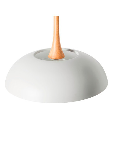 Colgante 1xE27 metal y madera Nórdico