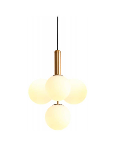 Colgante metal con 4 globos opal MUSA