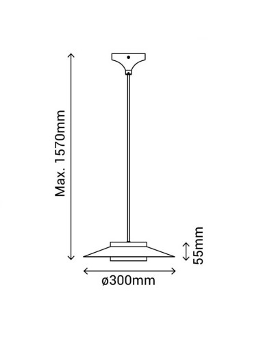Colgante VALENTINA 18W bidireccional