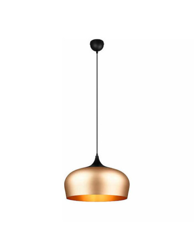 Colgante metálico dorado CHIRÓN para una bombilla E27