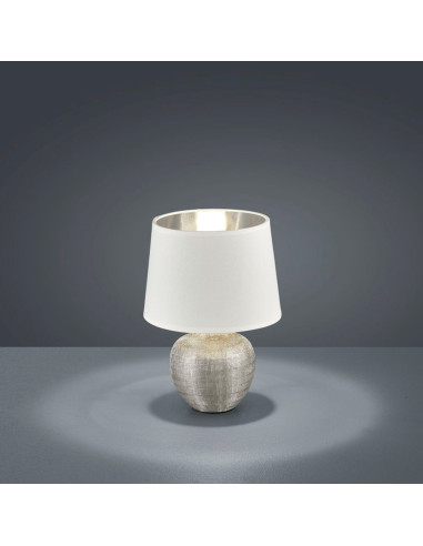 Lámpara de mesa con pantalla Luxor para E14