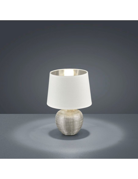 Lámpara de mesa con pantalla Luxor para E14