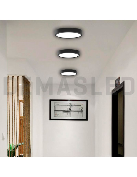 Plafón LED redondo de 22.2cm, 18W 1440lm de aplicar