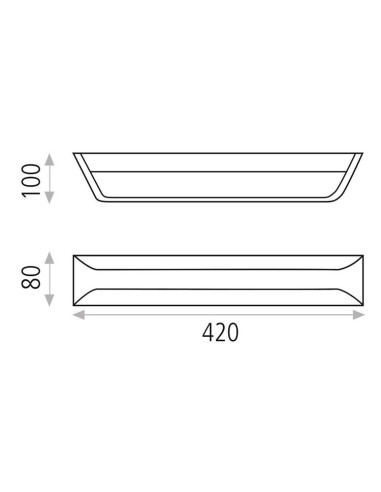 Aplique Blanco Texturizado 21W 3000K 2200lm Luca