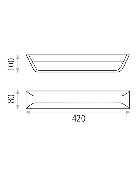 Aplique Blanco Texturizado 21W 3000K 2200lm Luca