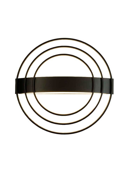 Aplique Negro Texturizado 12.5W 3000K Ringo