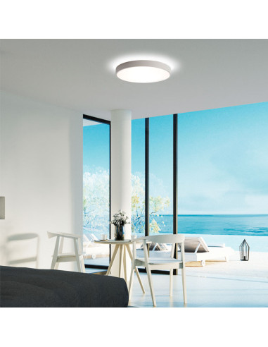 Plafón Blanco Texturizado 30W+5W 3000K Lisboa
