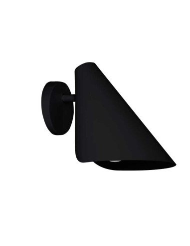 Aplique metal negro orientable Lisboa