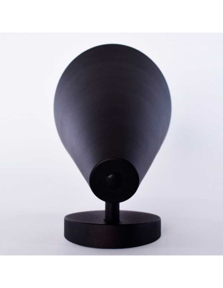 Aplique metal negro orientable Lisboa
