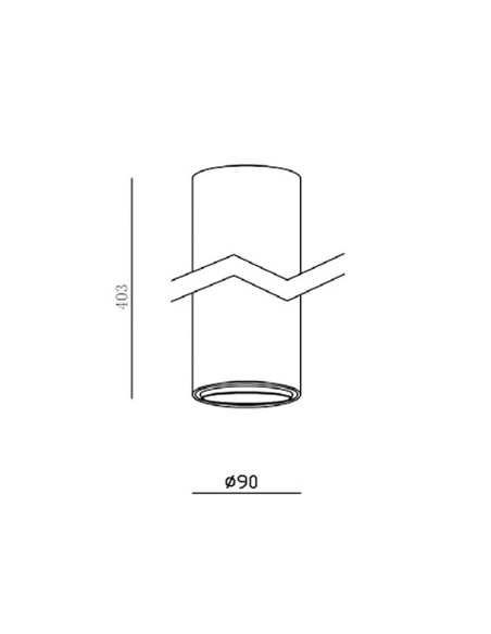 Cilindro 10W 24º h403mm