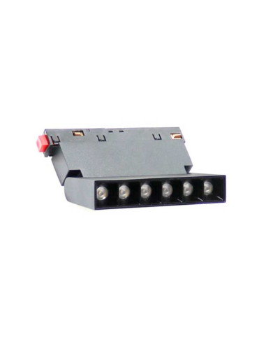 Foco para carril magnético 6W 48V 3000K negro Aotrom
