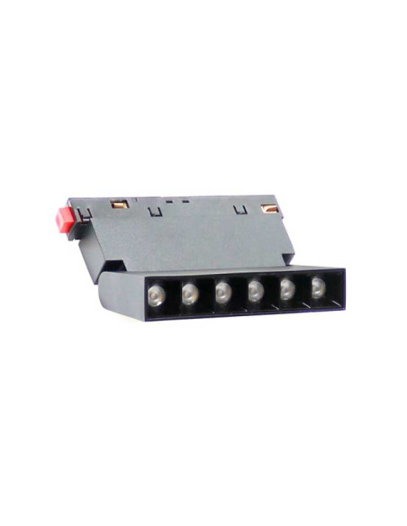 Foco para carril magnético 6W 48V 3000K negro Aotrom