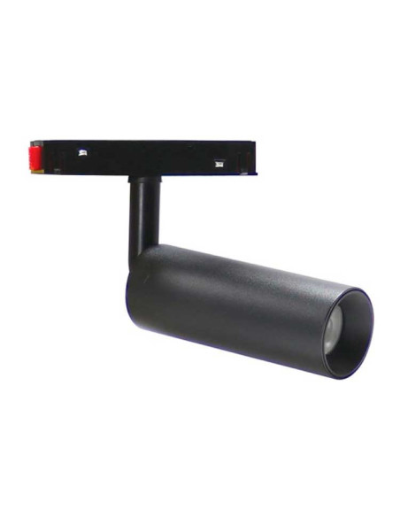 Foco para Carril magnético 10W 48V 3000K negro Fint