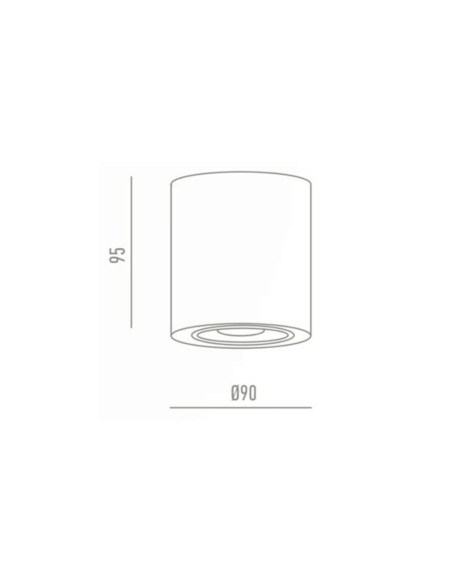 Plafón orientable cilíndrico nc1464