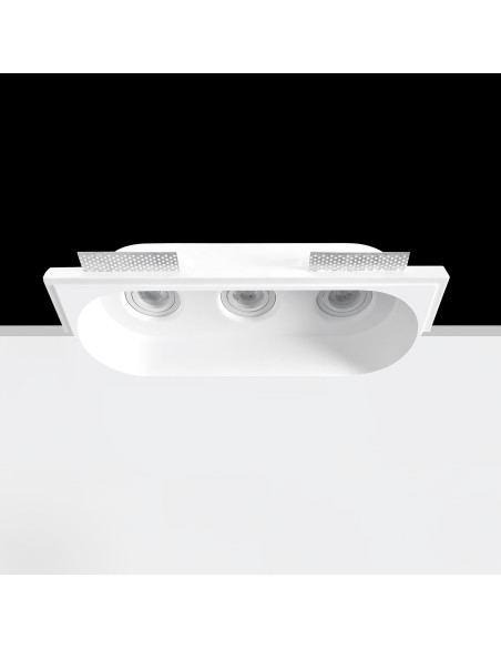 Empotrable modelo ROCK 2 en color Blanco para 3XGU10 (no incluida)