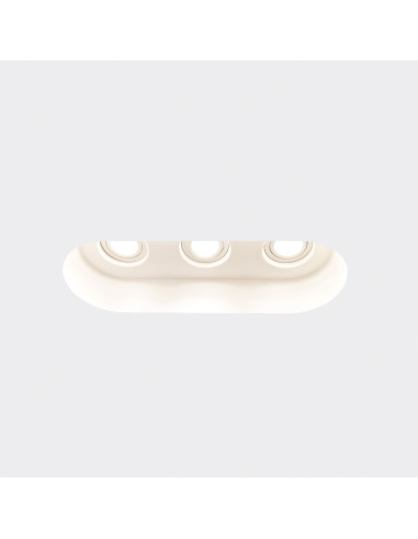 Empotrable modelo ROCK 2 en color Blanco para 3XGU10 (no incluida)