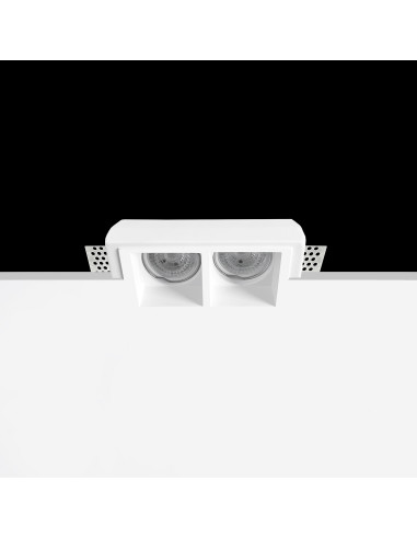Empotrable modelo IRIS 2 en color Blanco para 2xGU10 (no incluida)