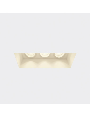 Empotrable modelo DICRO 3 en color Blanco para 3XGU10 (no incluida)