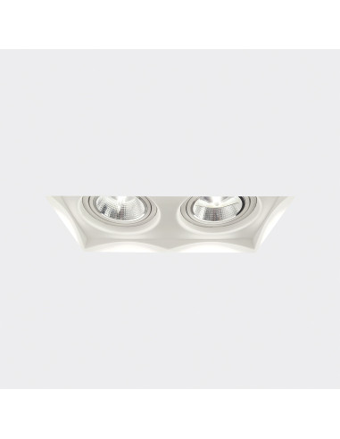 Empotrable modelo RIMA 2 en color Blanco para 2xGU10 (no incluida)