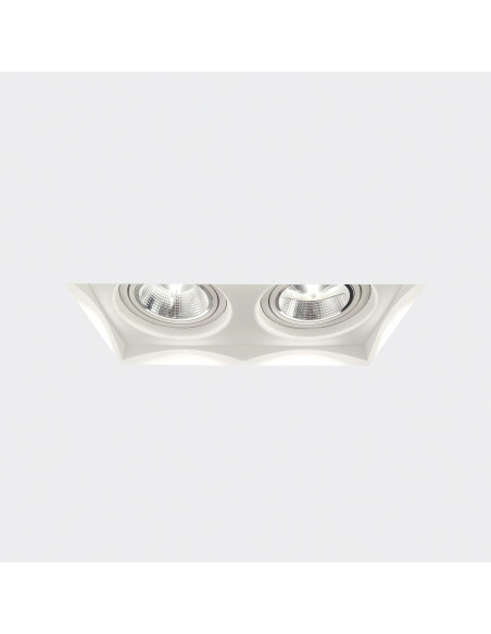 Empotrable modelo RIMA 2 en color Blanco para 2xGU10 (no incluida)