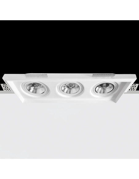 Empotrable modelo RIMA 3 en color Blanco para 3XGU10 (no incluida)