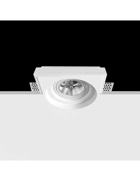 Empotrable modelo KU 1 en color Blanco para 1xGU10 (no incluida)