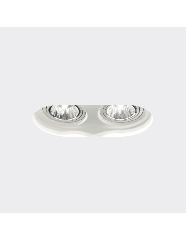 Empotrable modelo KU 2 en color Blanco para 2xGU10 (no incluida)