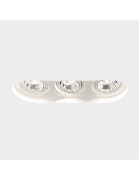 Empotrable modelo KU 3 en color Blanco para 3XGU10 (no incluida)