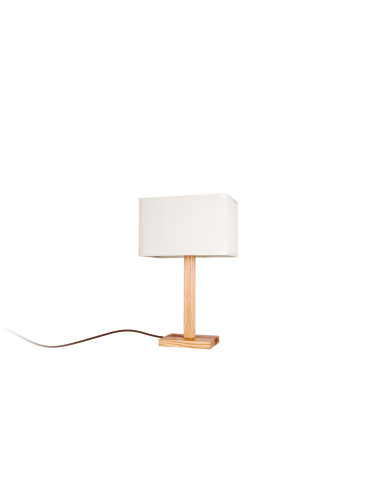 Lámpara de mesa modelo GRETA en color Natural para 1xE27 (no incluida)