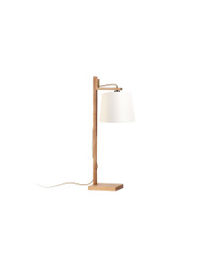 Lámpara de mesa modelo HIBISCO en color Natural para 1xE27 (no incluida)