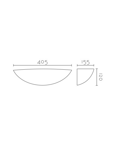 Aplique de pared modelo ESFERA 405 LED Dimable en color Blanco
