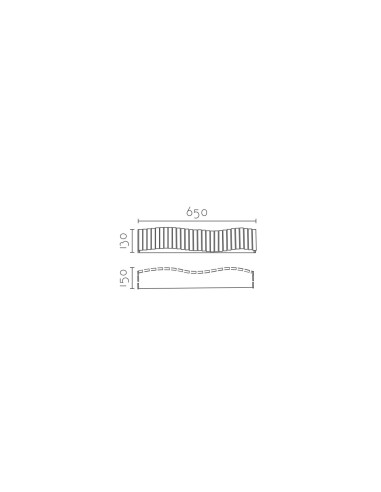 Aplique de pared modelo GINGO en color Natural para 2xE27 (no incluida)