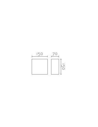 Aplique de pared modelo SIMA 150 en color Blanco para 1XG9 (no incluida)