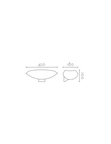 Aplique de pared modelo APOLO LED Dimable en color Blanco