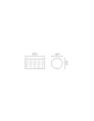 Aplique de pared modelo INÉS - 1xE27 en color Blanco para 1xE27 (no incluida)